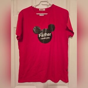 Father I Love You  Shirt - Red